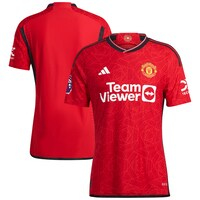 Men's adidas  Red Manchester United 2023/24 Home Authentic Jersey