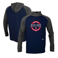 Men's Levelwear  Navy/Charcoal Boston Red Sox Uproar Farm Team Pullover Hoodie
