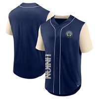 Men's Fanatics Branded Navy Philadelphia Union Balance Fashion Baseball Jersey