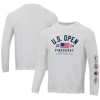Men's 2024 U.S. Open  Ahead White American Flag Berkley Long Sleeve T-Shirt