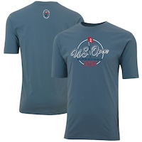 Men's 2024 U.S. Open  Ahead Blue Pin Flag Pembroke T-Shirt