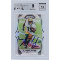 Aaron Jones Green Bay Packers Autographed 2017 Panini Prizm #288 Beckett Fanatics Witnessed Authenticated 9/10 Rookie Card