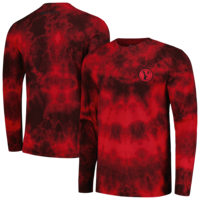 Men's Charly  Red Club Tijuana Tie-Dye Long Sleeve T-Shirt