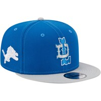 Men's New Era Blue/Silver Detroit Lions City Originals 9FIFTY Snapback Hat