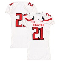 Texas Tech Red Raiders Team-Issued #21 White Jersey from the 2016 NCAA Football Season