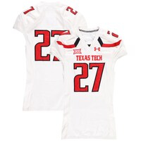 Texas Tech Red Raiders Team-Issued #27 White Jersey from the 2016 NCAA Football Season