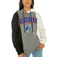 Women's Gameday Couture  Black Elizabeth City State University Vikings Hall Of Fame Color Block Pullover Hoodie