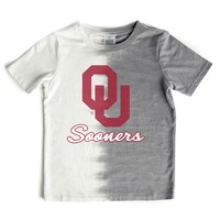 Girls Youth Gameday Couture  Gray Oklahoma Sooners Pacesetter T-Shirt
