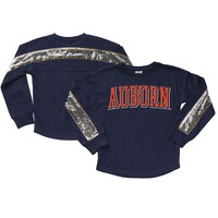 Girls Youth Gameday Couture  Navy Auburn Tigers Guess Who's Back Long Sleeve T-Shirt