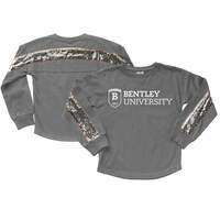 Girls Youth Gameday Couture  Gray Bentley Falcons Guess Who's Back Long Sleeve T-Shirt