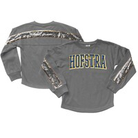 Girls Youth Gameday Couture  Gray Hofstra University Pride Guess Who's Back Long Sleeve T-Shirt