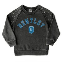 Girls Youth Gameday Couture  Charcoal Bentley Falcons Don't Blink Studded Long Sleeve T-Shirt