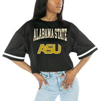 Women's Gameday Couture  Black Alabama State Hornets Game Face Fashion Jersey