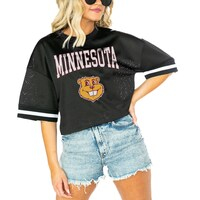 Women's Gameday Couture  Black Minnesota Golden Gophers Game Face Fashion Jersey