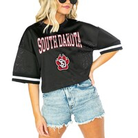 Women's Gameday Couture  Black South Dakota Coyotes Game Face Fashion Jersey