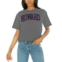 Women's Gameday Couture  Gray Howard Bison After Party Cropped T-Shirt