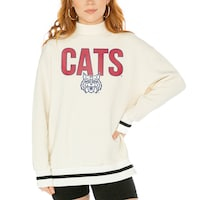 Women's Gameday Couture  White Arizona Wildcats Mock Neck Force Pullover Sweatshirt