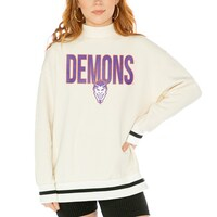 Women's Gameday Couture  White Northwestern State Demons Mock Neck Force Pullover Sweatshirt