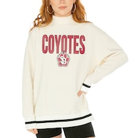 Women's Gameday Couture  White South Dakota Coyotes Mock Neck Force Pullover Sweatshirt