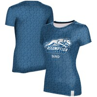 Women's ProSphere  Blue Assumption Greyhounds Band Logo T-Shirt