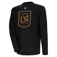 Men's Antigua  Gray LAFC Flier Bunker Tri-Blend Pullover Sweatshirt
