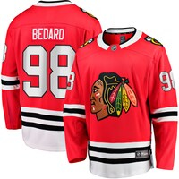 Men's Fanatics Branded Connor Bedard Red Chicago Blackhawks Home Breakaway Player Jersey