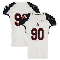 Texas Tech Red Raiders Team-Issued #90 White and Black Jersey from the 2013 NCAA Football Season