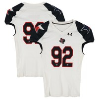 Texas Tech Red Raiders Team-Issued #92 White and Black Jersey from the 2013 NCAA Football Season