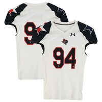 Texas Tech Red Raiders Team-Issued #94 White and Black Jersey from the 2013 NCAA Football Season