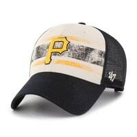 Men's '47 Black Pittsburgh Pirates Breakout MVP Trucker Adjustable Hat