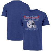 Men's '47 Navy New England Patriots Time Lock Franklin T-Shirt