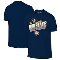 Men's Navy West Virginia Mountaineers 2023 Backyard Brawl Our State T-Shirt