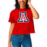 Women's League Collegiate Wear  Red Arizona Wildcats Clothesline Cropped T-Shirt