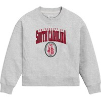 Women's League Collegiate Wear  Ash South Carolina Gamecocks 1636 Boxy Pullover Sweatshirt