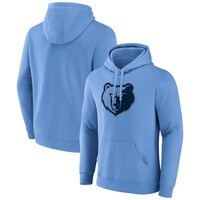 Men's Fanatics Branded  Light Blue Memphis Grizzlies Primary Logo Pullover Hoodie