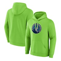 Men's Fanatics Branded  Green Minnesota Timberwolves Primary Logo Pullover Hoodie