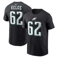Men's Nike Jason Kelce  Black Philadelphia Eagles  Player Name & Number T-Shirt