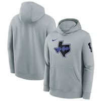 Youth Nike Silver Dallas Mavericks 2023/24 City Edition Courtside Pullover Hoodie