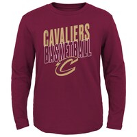 Preschool Wine Cleveland Cavaliers Showtime Long Sleeve T-Shirt