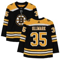 Linus Ullmark Boston Bruins Autographed Black Adidas Authentic Jersey with Multiple Inscriptions