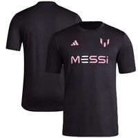 Men's Messi x adidas Black Wordmark T-Shirt