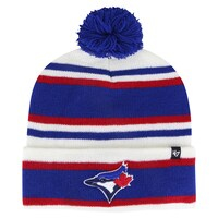 Youth '47 White/Royal Toronto Blue Jays Stripling Cuffed Knit Hat with Pom