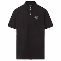 Men's 2023 U.S. Adaptive Open MagnaReady Black Solid Interlock Polo with Magnetic Closures
