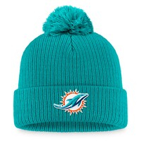 Women's  Fanatics Branded Aqua Miami Dolphins Cuffed Knit Hat with Pom
