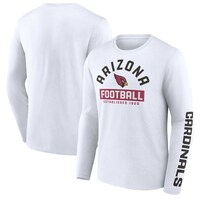 Men's Fanatics Branded White Arizona Cardinals Long Sleeve T-Shirt