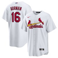 Men's Nike Nolan Gorman White St. Louis Cardinals Home Replica Jersey