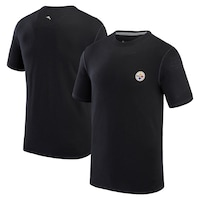 Men's Tommy Bahama Black Pittsburgh Steelers Bali Beach T-Shirt