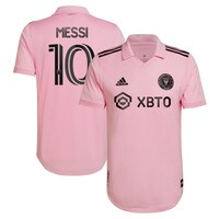 Men's adidas Lionel Messi Pink Inter Miami CF 2023 The Heart Beat Kit Authentic Jersey
