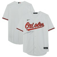 Jackson Holliday Baltimore Orioles Autographed White Nike Replica Jersey - Signed on Front