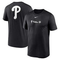 Men's Nike Black Philadelphia Phillies Fashion Over Shoulder Logo Legend T-Shirt